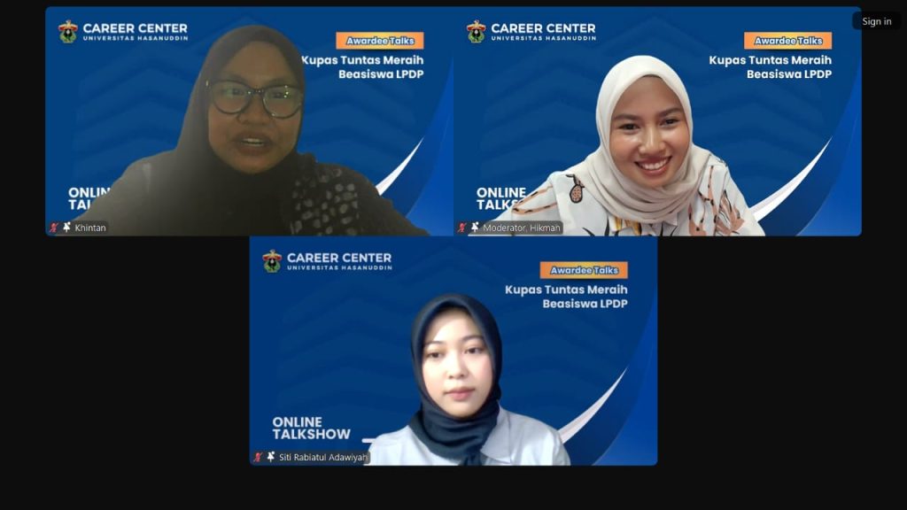 SLIDE-1-Talkshow-1024x576 Kupas Tuntas Meraih Beasiswa LPDP, CDC Unhas Adakan Awardee Talks