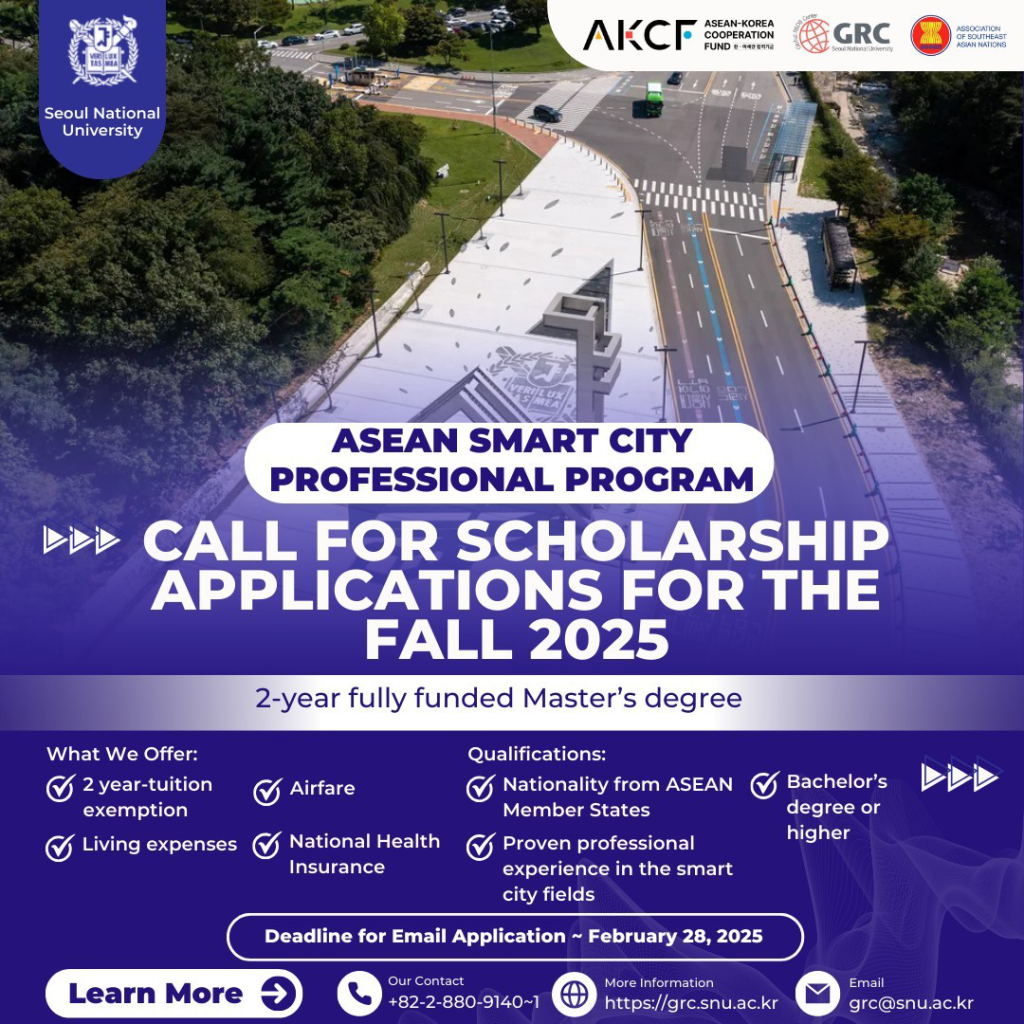 Slide-2-Asean-1024x1024 Raih Kesempatan Beasiswa S2 ASEAN Smart City Profesional Program (ASPP) 2025!