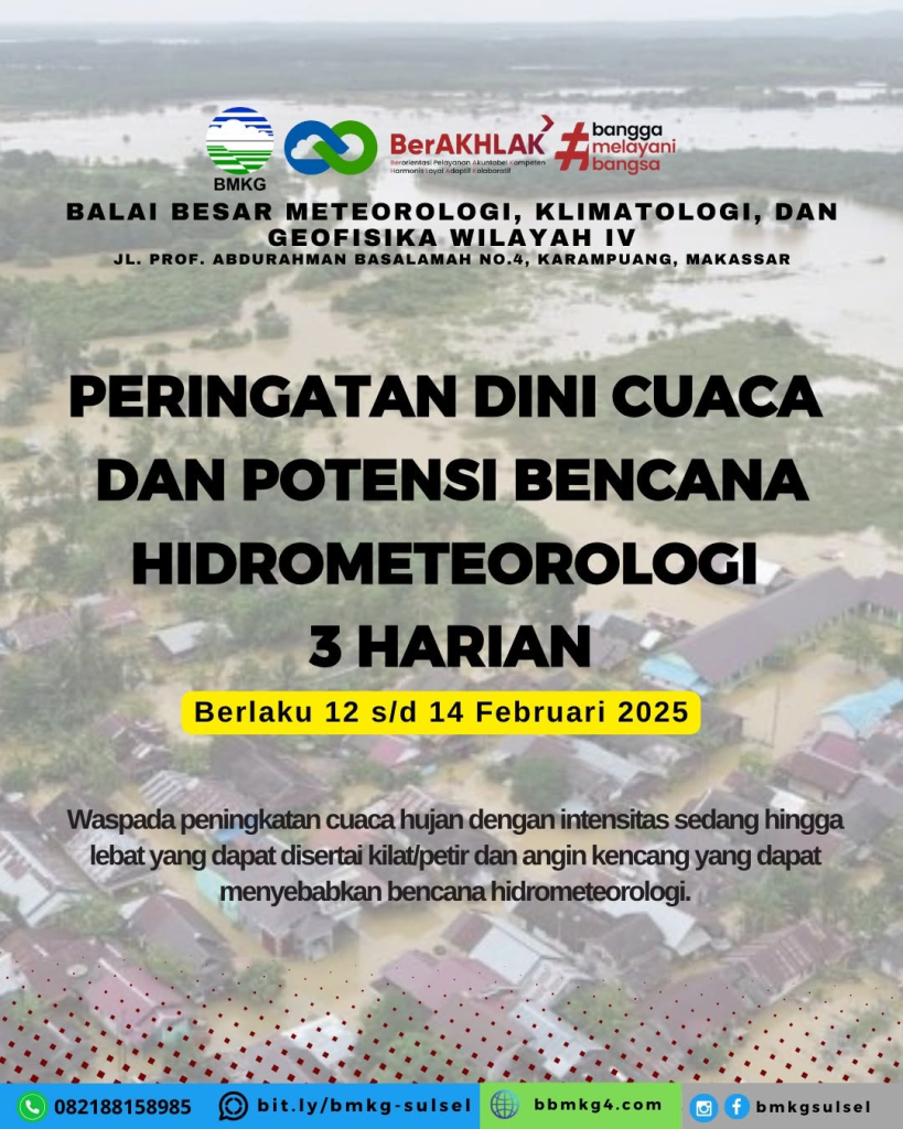bmkg-819x1024 Cuaca Ekstrem Diprediksi Terjadi di Sulawesi Selatan, Masyarakat Diimbau Waspada!