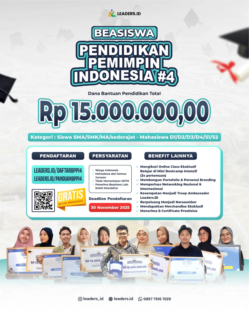 beasiswa--819x1024 Beasiswa Pendidikan Pemimpin Indonesia #4: Dari SMA sampai Mahasiswa, Semua Bisa Ikut!