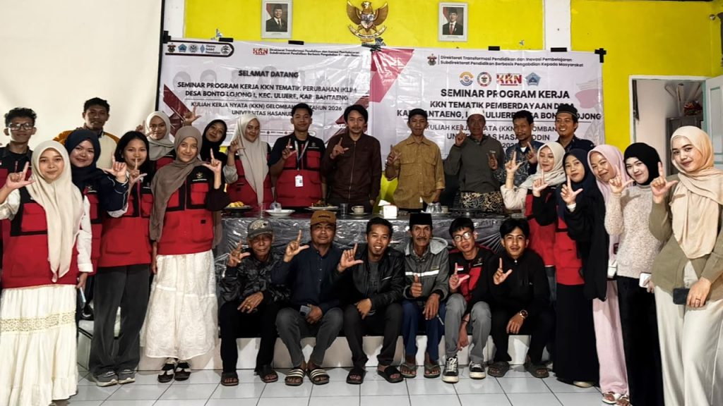 Mahasiswa KKN-T Unhas Gelar Seminar Program Kerja Pemberdayaan Desa di Bonto Lojong