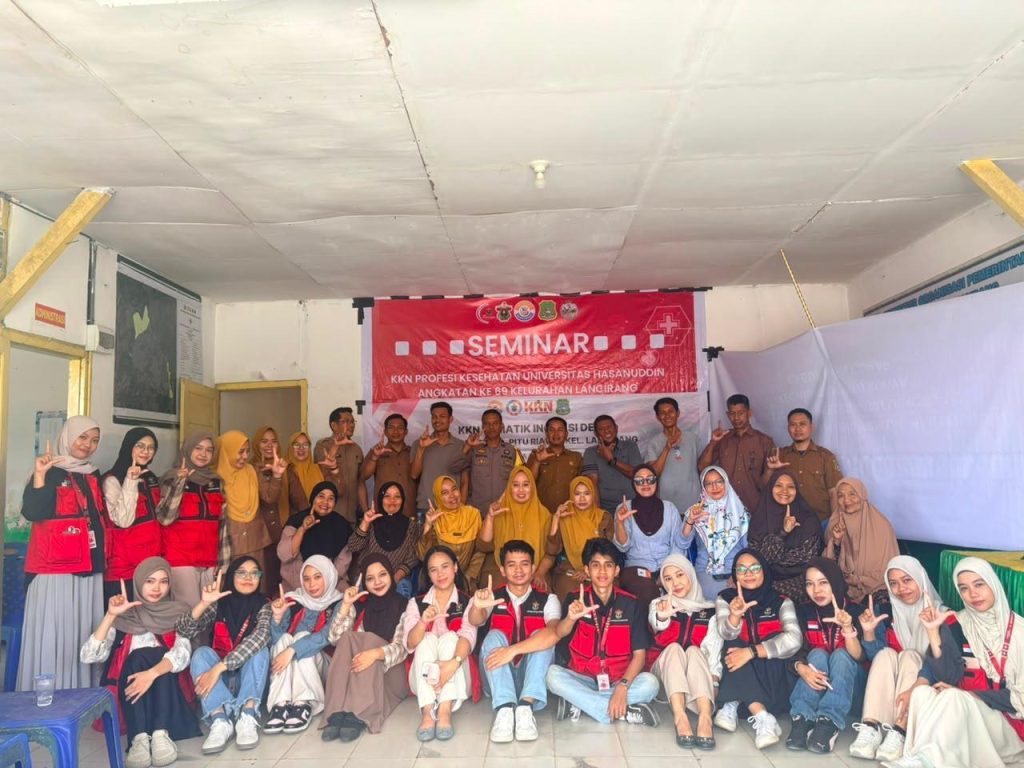 Mahasiswa KKN Profesi Kesehatan Unhas Paparkan Program Berbasis Kebutuhan Masyarakat dalam Seminar di Lancirang
