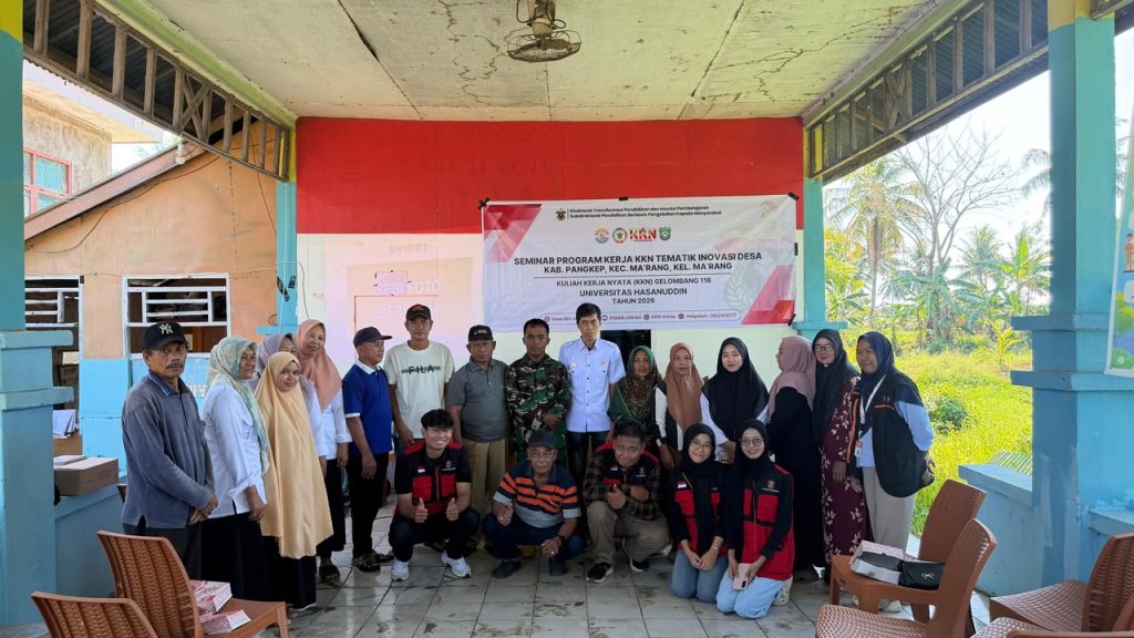 Mahasiswa KKN-T Unhas Paparkan Program Pengabdian Berbasis Kebutuhan Masyarakat di Kelurahan Ma’rang Pangkep