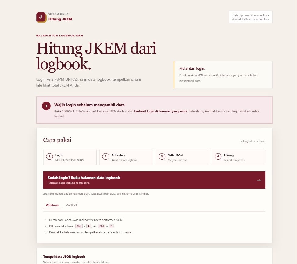 Mahasiswa KKN Unhas Kembangkan Website Penghitung JKEM Otomatis, Permudah Pelaporan Kegiatan Mahasiswa