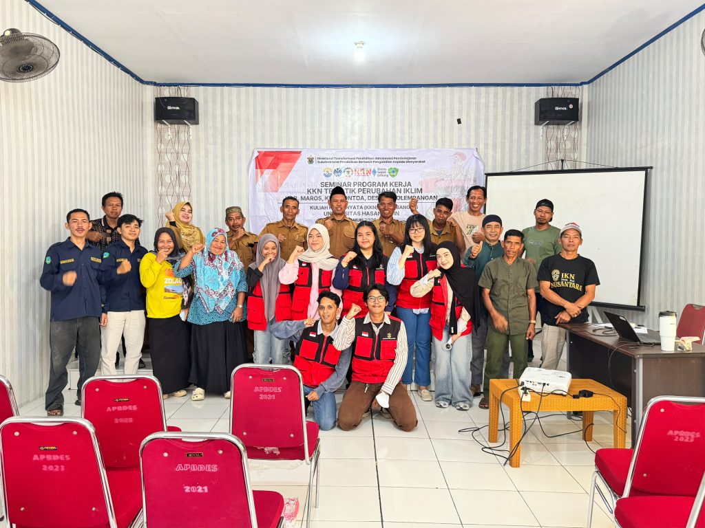 Mahasiswa KKN-T Unhas Perkenalkan Program Mitigasi dan Adaptasi Perubahan Iklim di Desa Bontolempangan