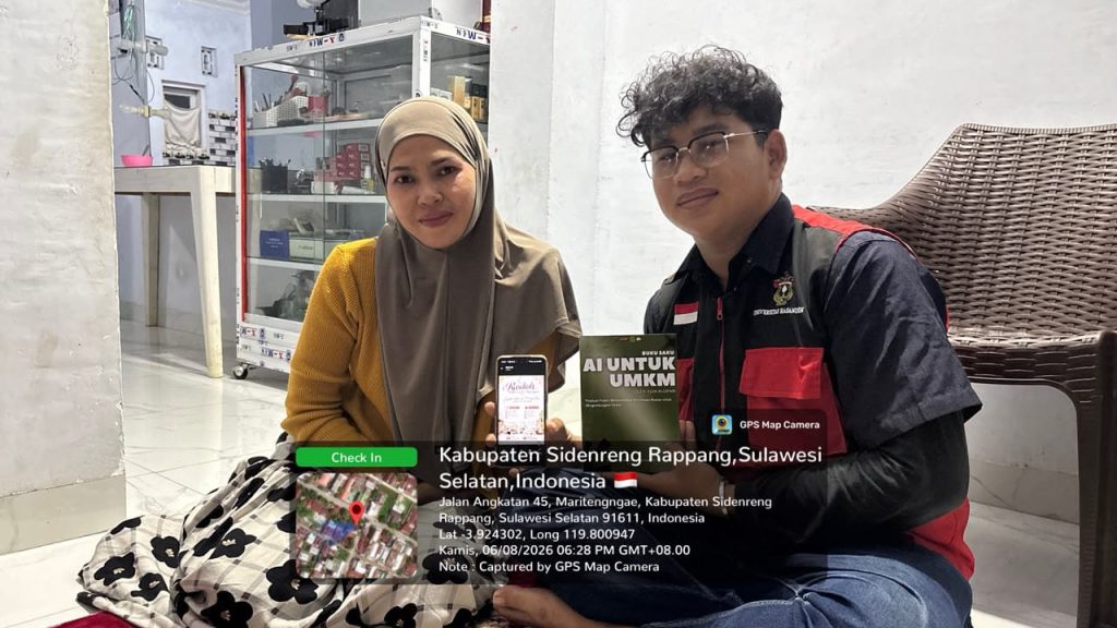 Mahasiswa KKN Unhas Edukasi AI dan Branding Berbasis Budaya bagi UMKM Majjelling