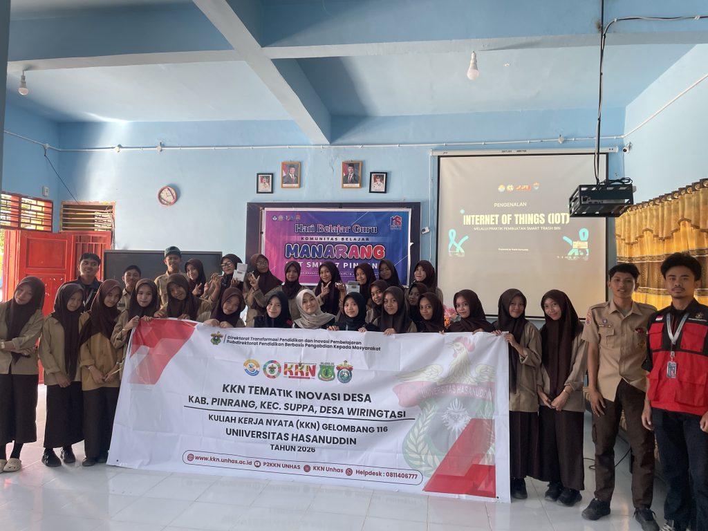 Mahasiswa KKN Unhas Edukasi Penerapan Internet of Things melalui Praktik Pembuatan Smart Trash Bin