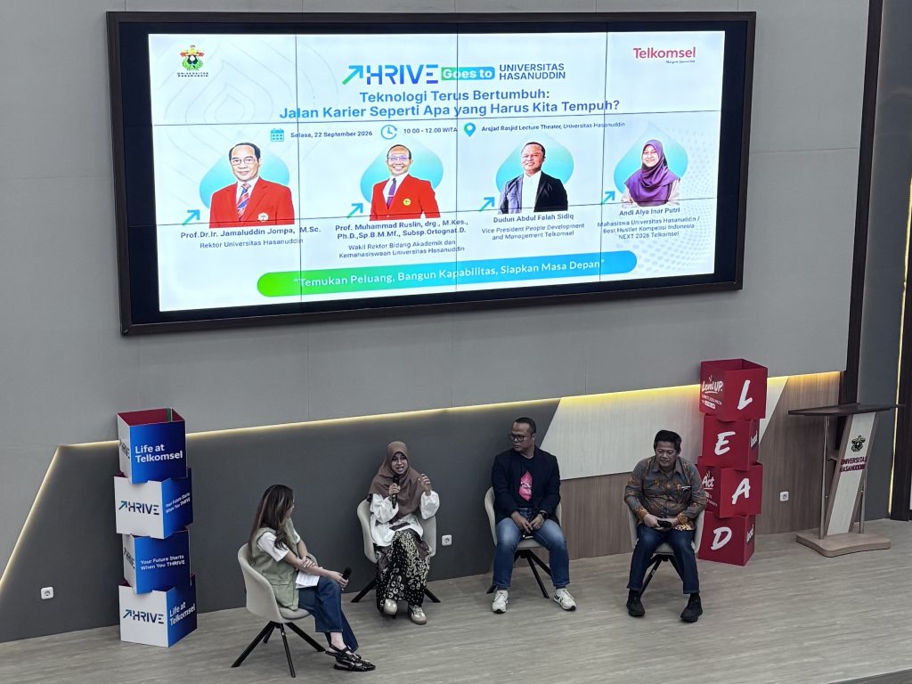 Telkomsel THRIVE Goes to Unhas Bahas Kesiapan Karier Mahasiswa