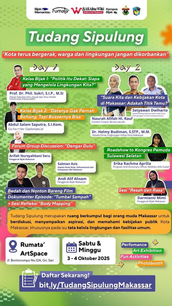 Yuk, Ikut Tudang Sipulung Kampus Bijak Makassar!